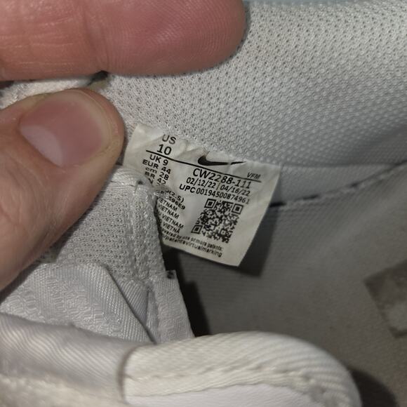 Vtg Nike Air Force Ones 1 Shoes Sneakers Mens White Sz 10 DV0788 104 Y2k 2000s - Picture 9 of 14